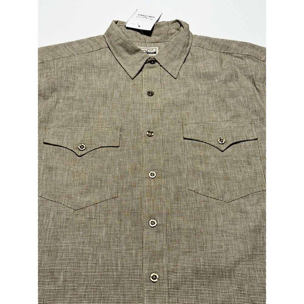 Kimes Ranch Dax Button Shirt Mens Large Short Sleeve Western Cowboy NWOT New